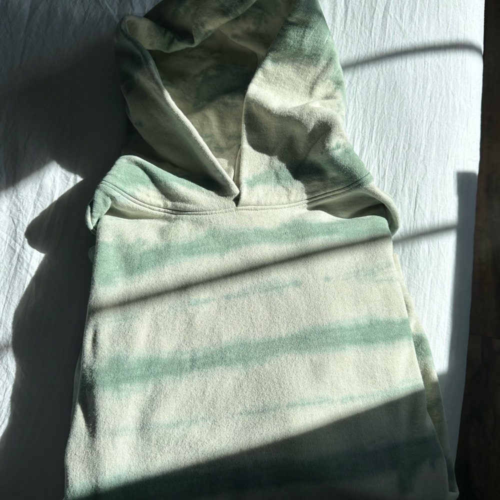 Green and Cream Tie-Dye Talentless Hoodie